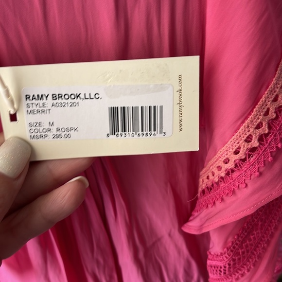 Ramy Brook blouse 👚 pink size M - Picture 4 of 5